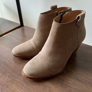 Madewell suede ankle booties sz 7